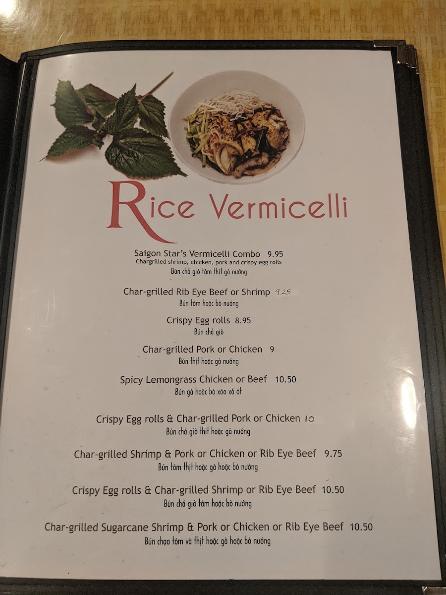 Saigon Star Restaurant Menu - Image 4
